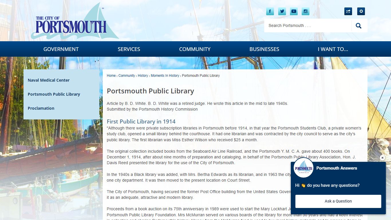 Portsmouth Public Library | Portsmouth, VA